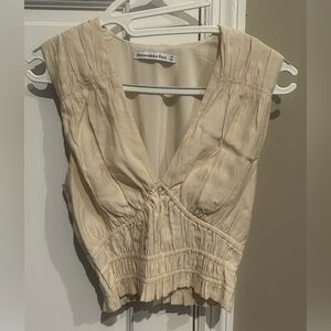 Abercrombie & Fitch Women's Cream Blouse